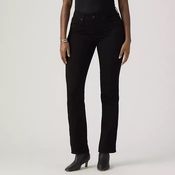 Levi's Women’s 314 Shaping Straight Black Jeans - 28 - Picture 2 of 16